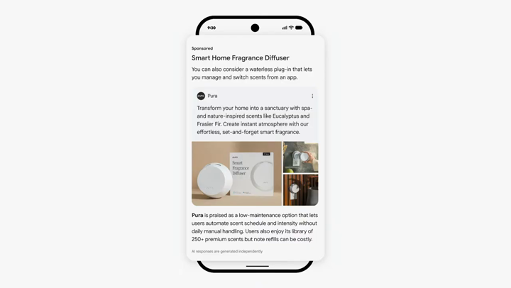 AI Mode Ad — Pura